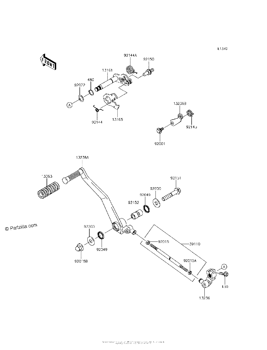 Diagrama de GEAR CHANGE MECHANISM