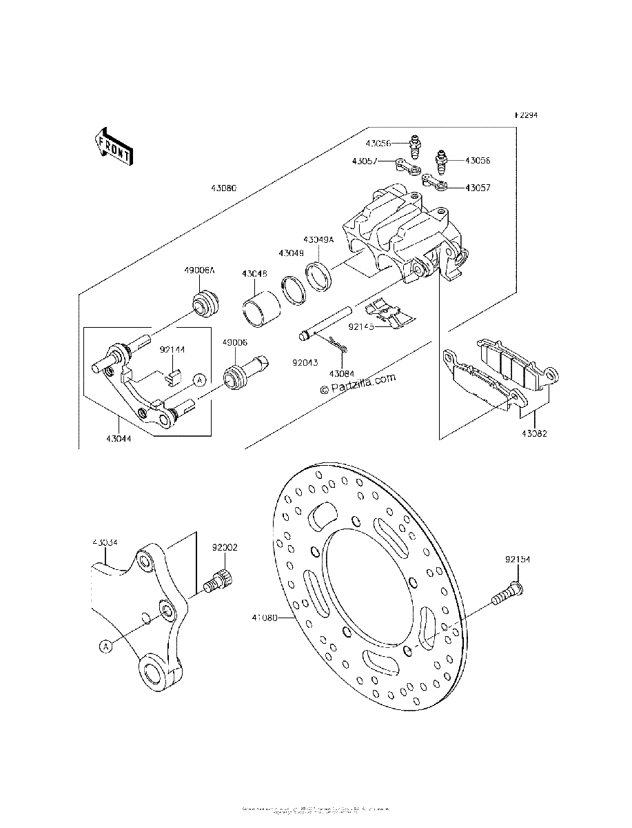 Diagrama de REAR BRAKE