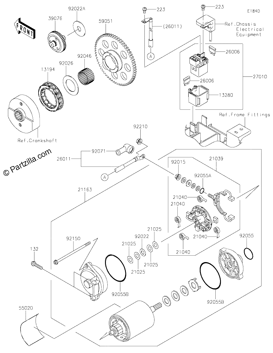 Diagrama de STARTER MOTOR