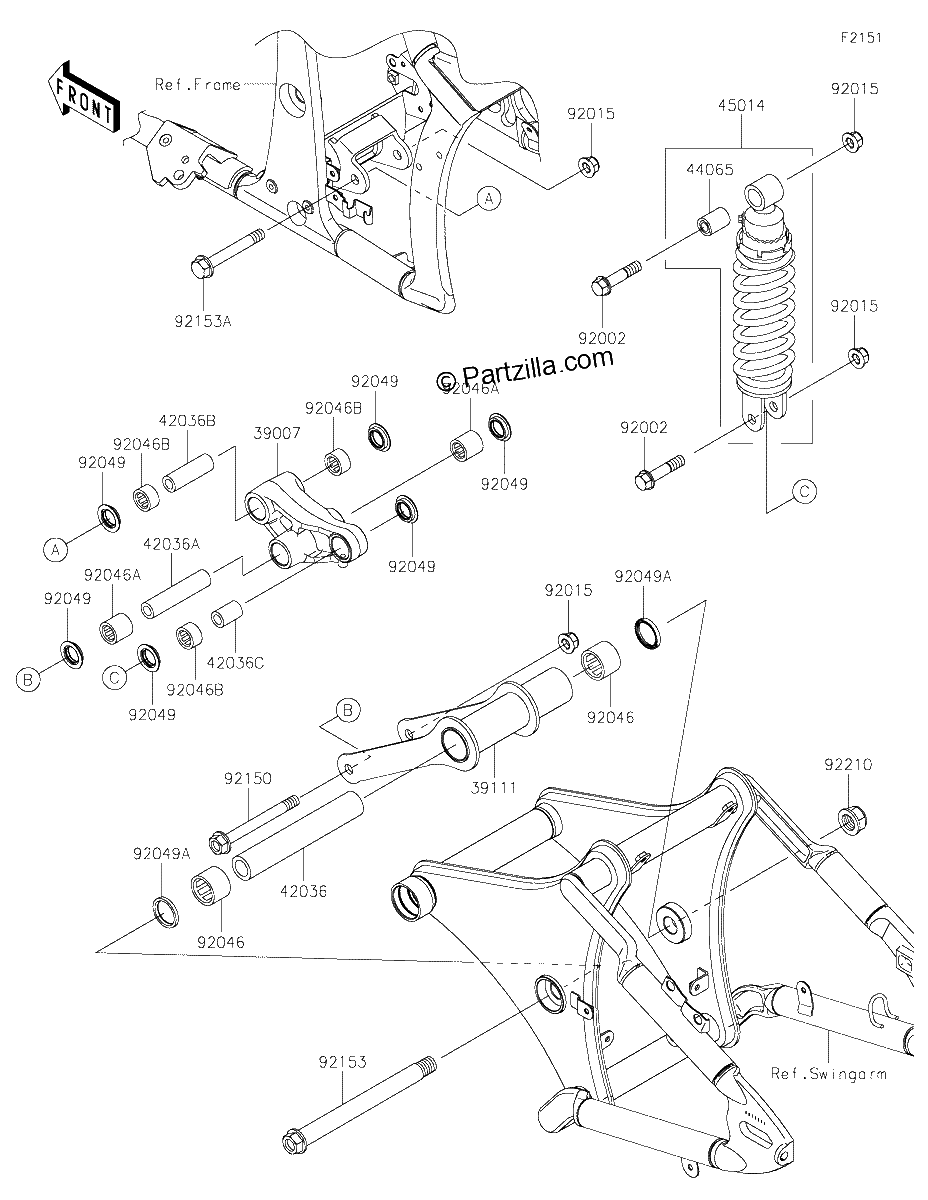 Diagrama de SUSPENSION SHOCK ABSORBER