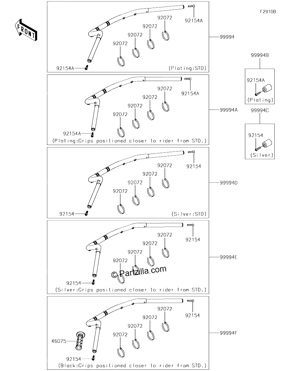 Diagrama de ACCESSORY HANDLEBAR