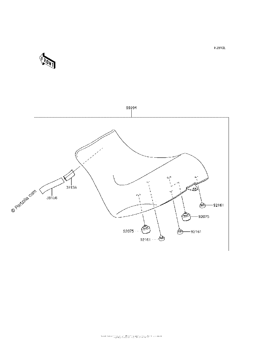 Diagrama de ACCESSORY REDUCED REACH SEAT