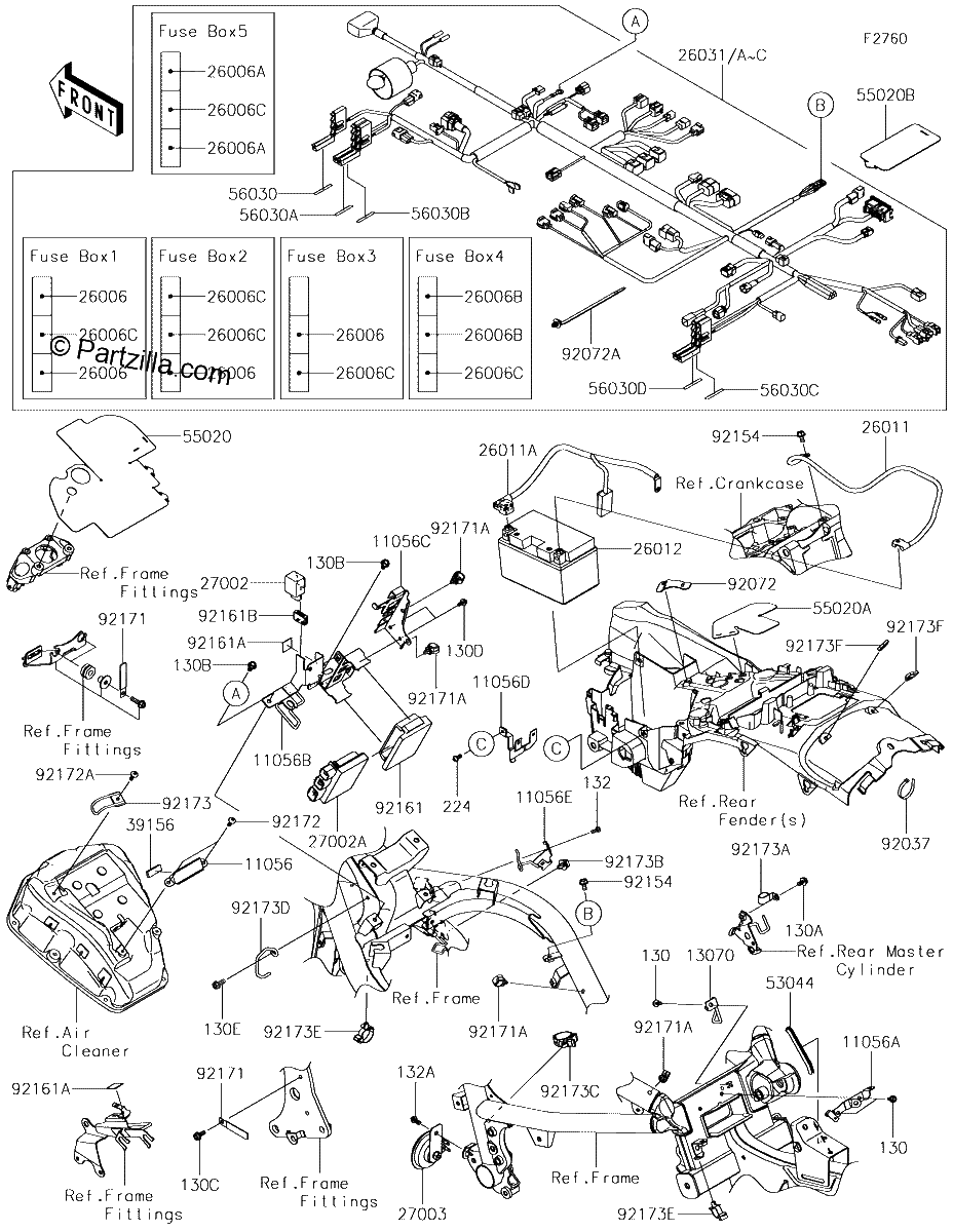 Diagrama de CHASSIS ELECTRICAL EQUIPMENT
