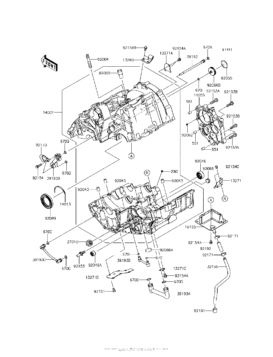 Diagrama de CRANKCASE