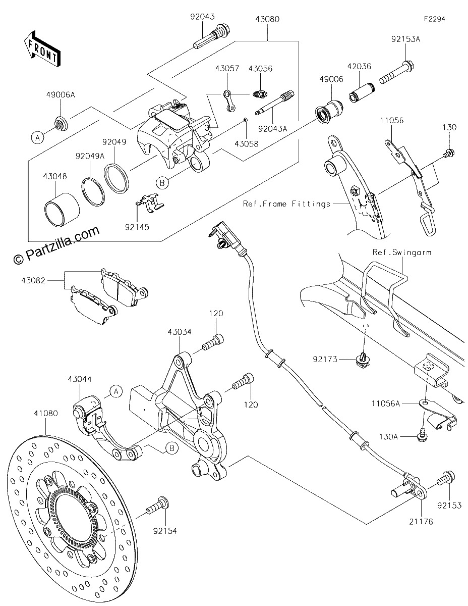 Diagrama de REAR BRAKE