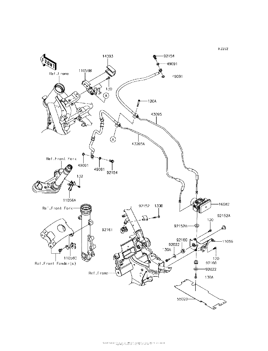 Diagrama de BRAKE PIPING