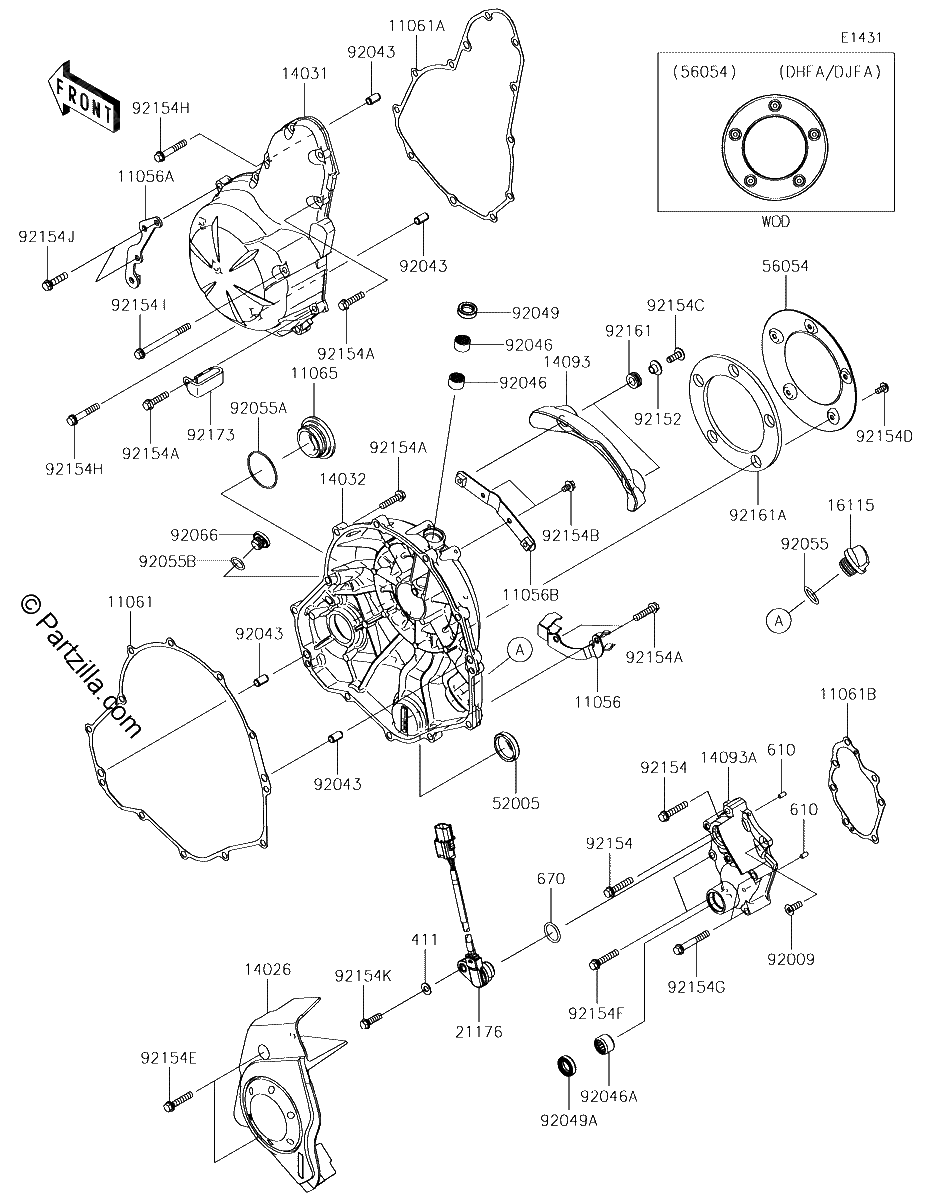 Diagrama de ENGINE COVER S