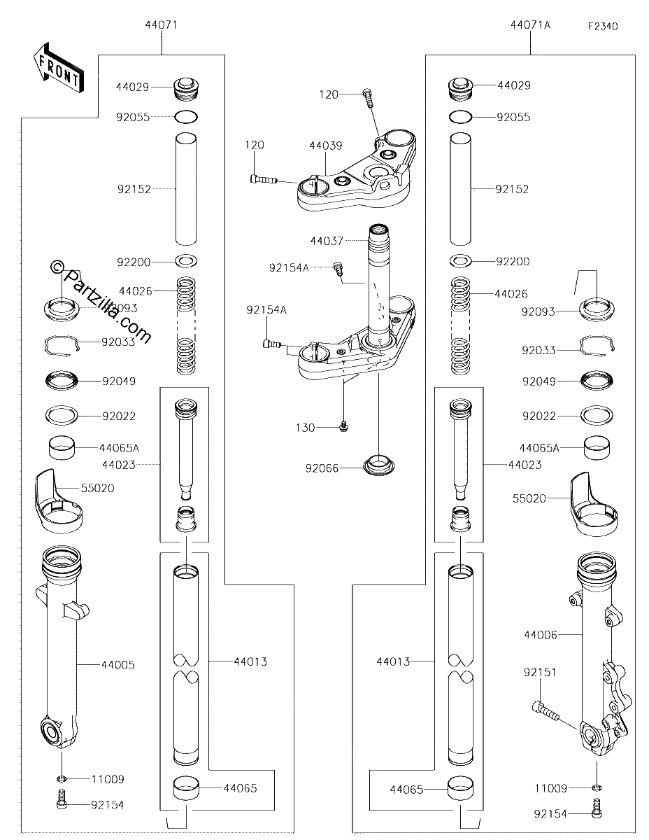 Diagrama de FRONT FORK
