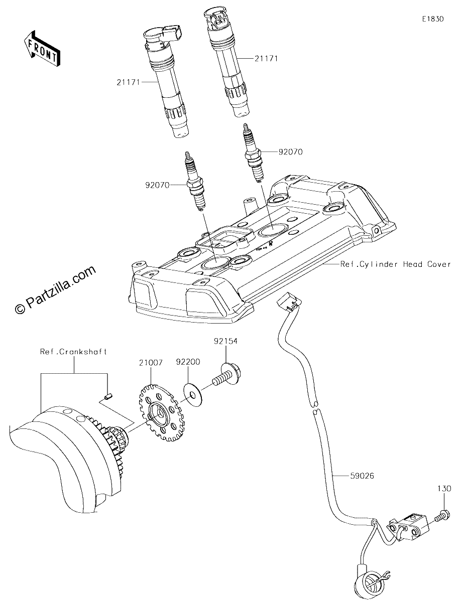 Diagrama de IGNITION SYSTEM