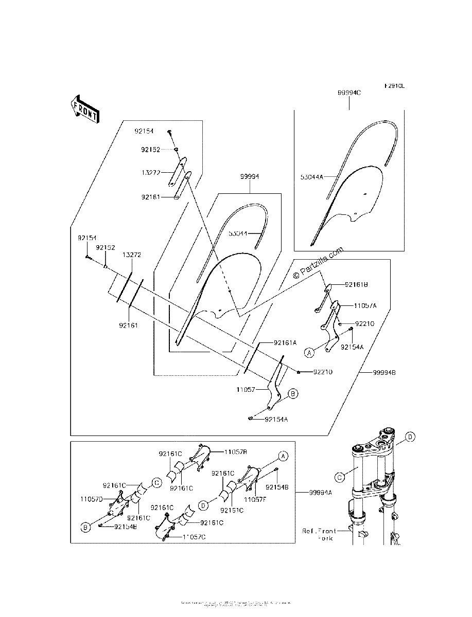 Diagrama de ACCESSORY WINDSHIELD
