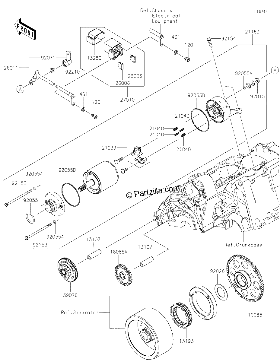Diagrama de STARTER MOTOR