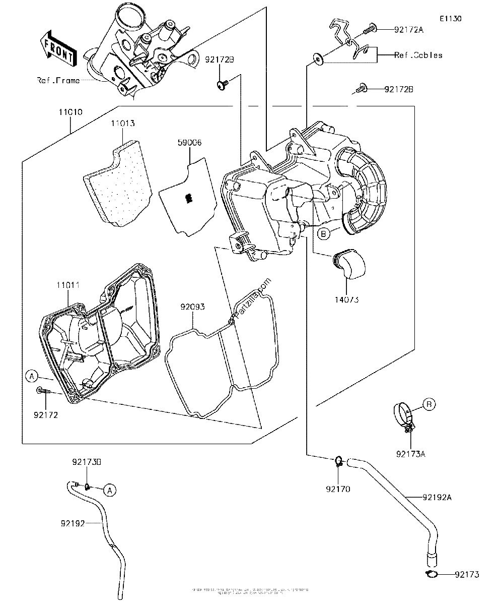 Diagrama de AIR CLEANER