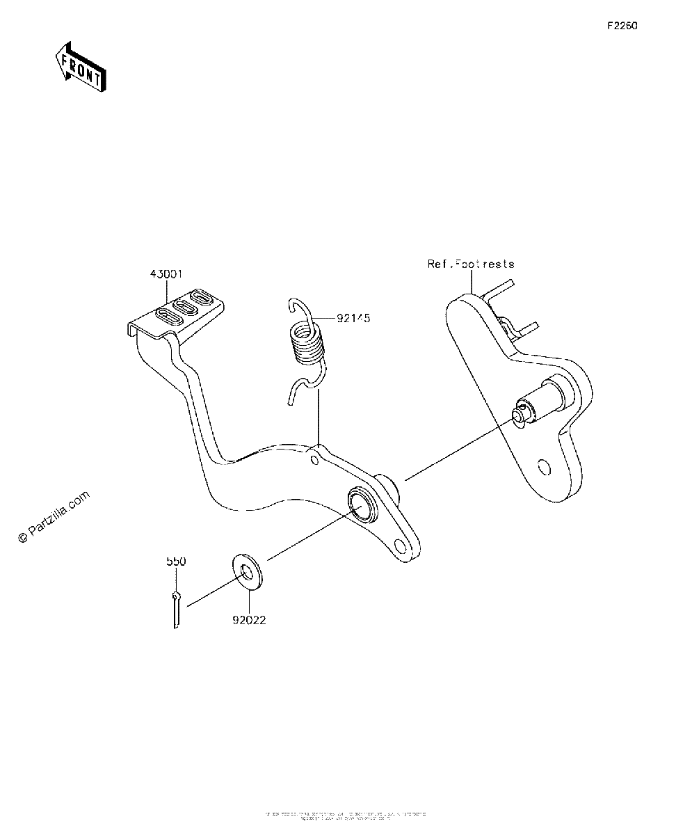 Diagrama de BRAKE PEDAL TORQUE LINK