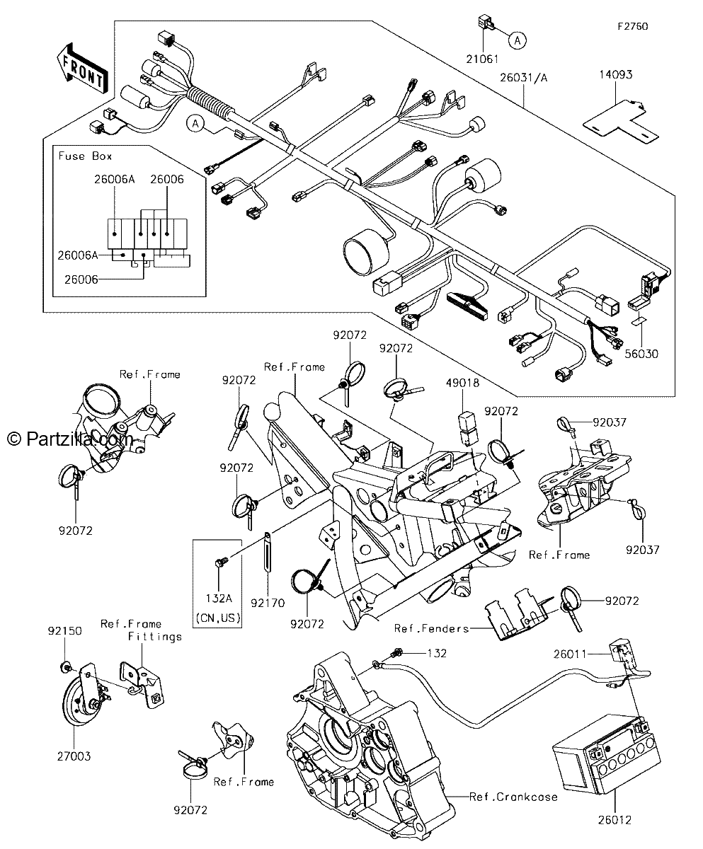 Diagrama de CHASSIS ELECTRICAL EQUIPMENT