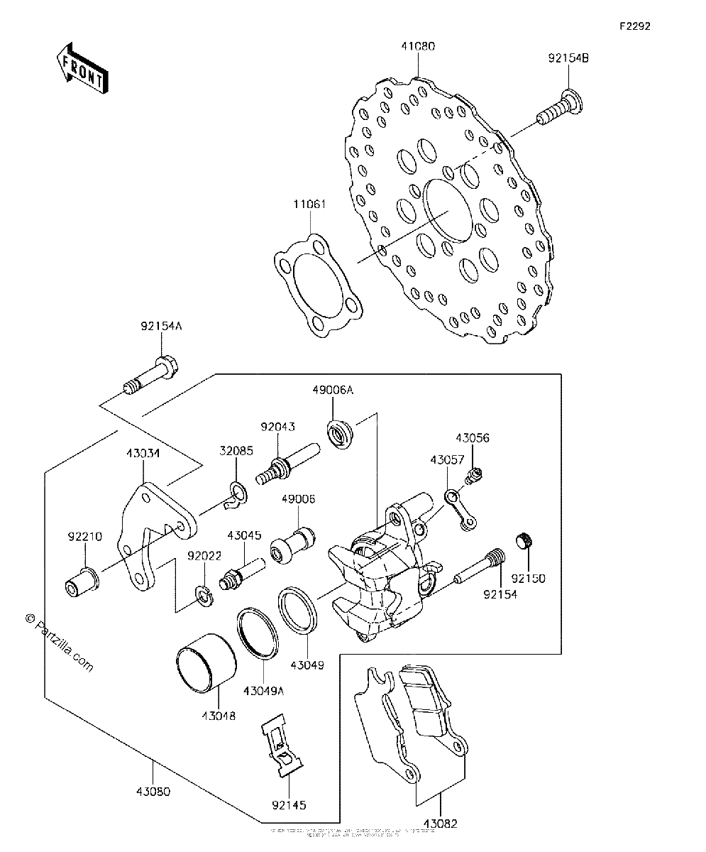 Diagrama de FRONT BRAKE