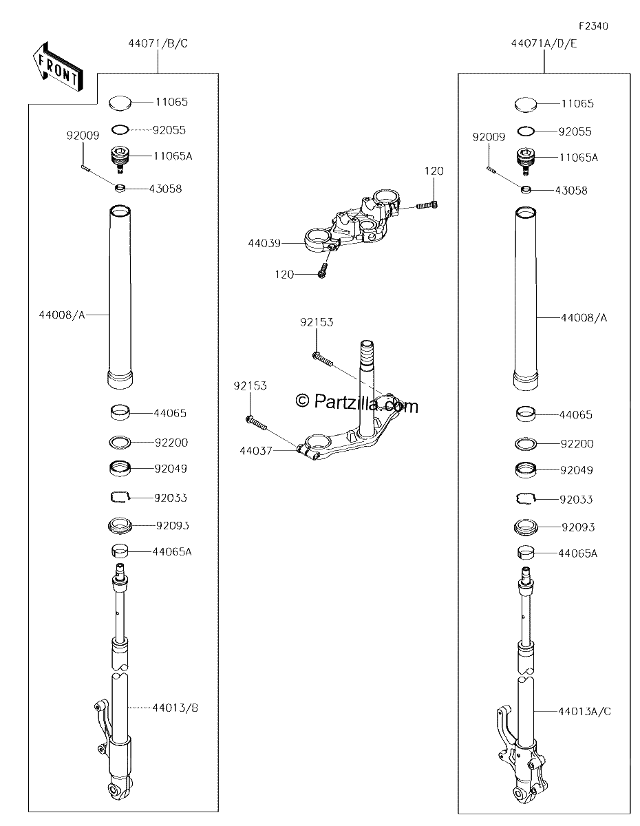 Diagrama de FRONT FORK