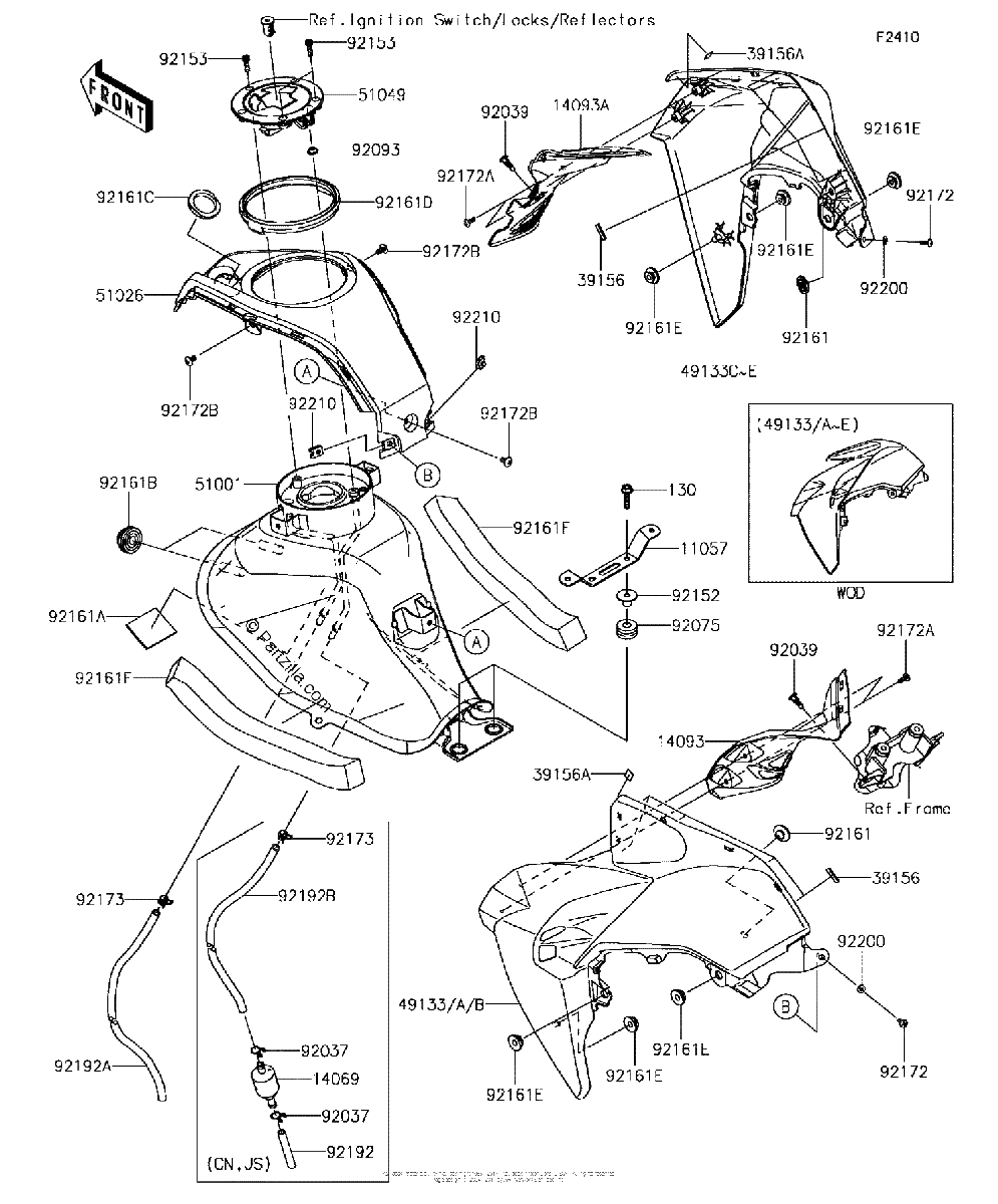 Diagrama de FUEL TANK 2 2 JHF JJF