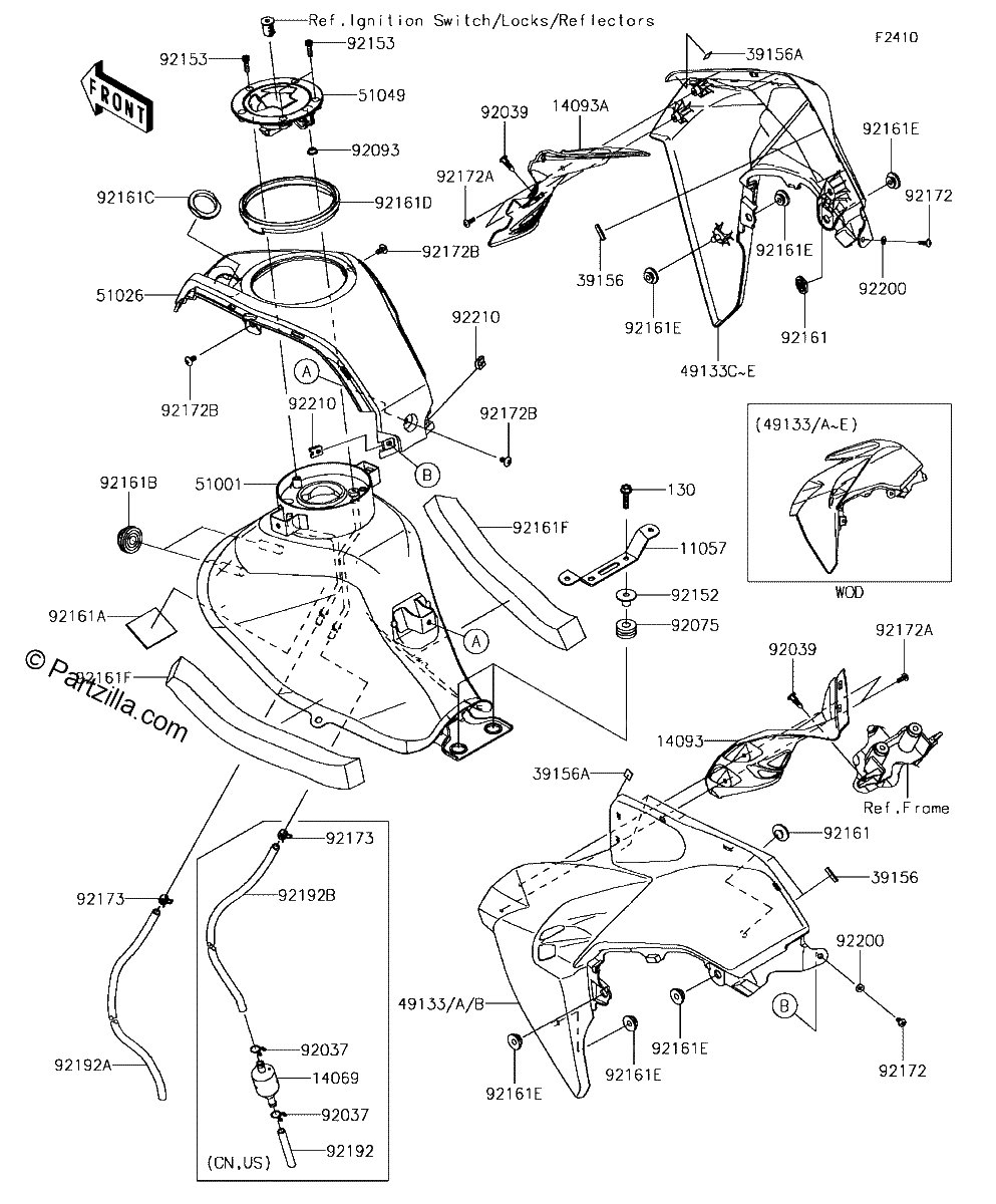 Diagrama de FUEL TANK JHF JJF