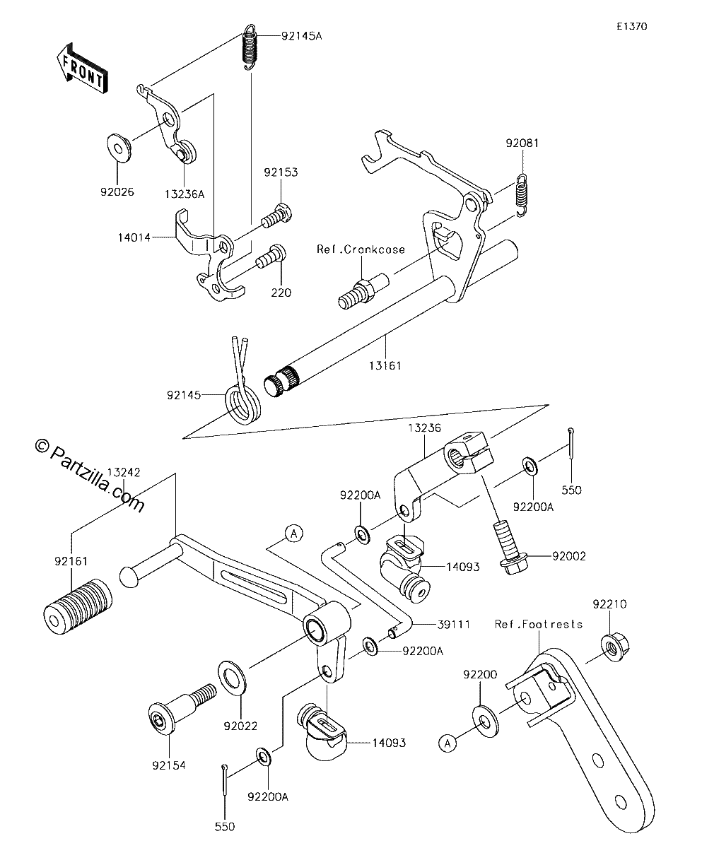 Diagrama de GEAR CHANGE MECHANISM