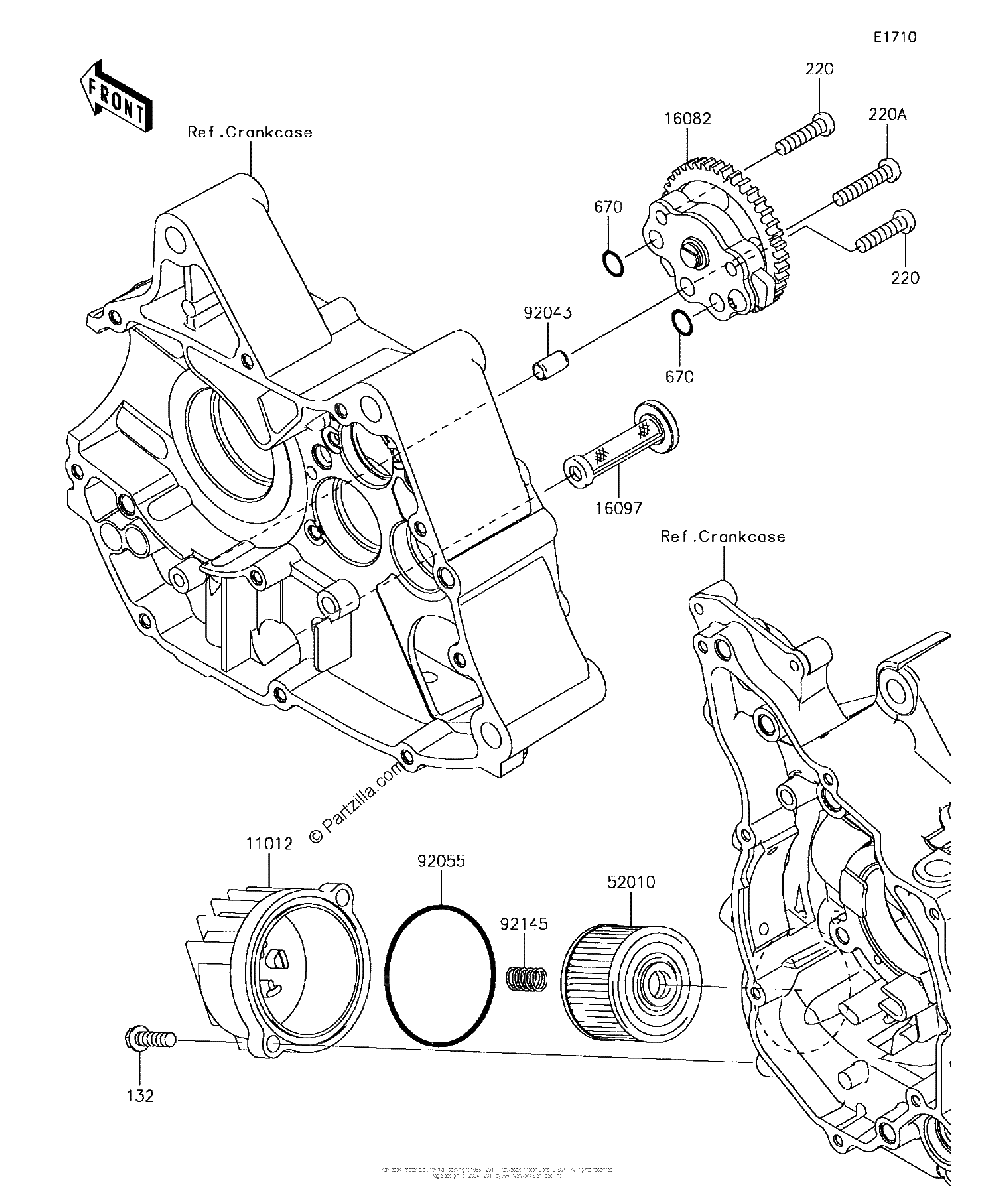 Diagrama de OIL PUMP OIL FILTER