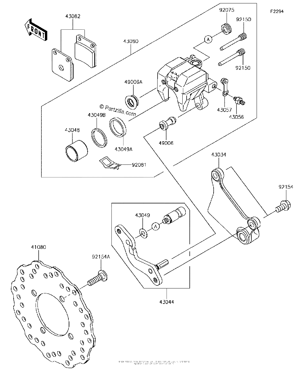 Diagrama de REAR BRAKE
