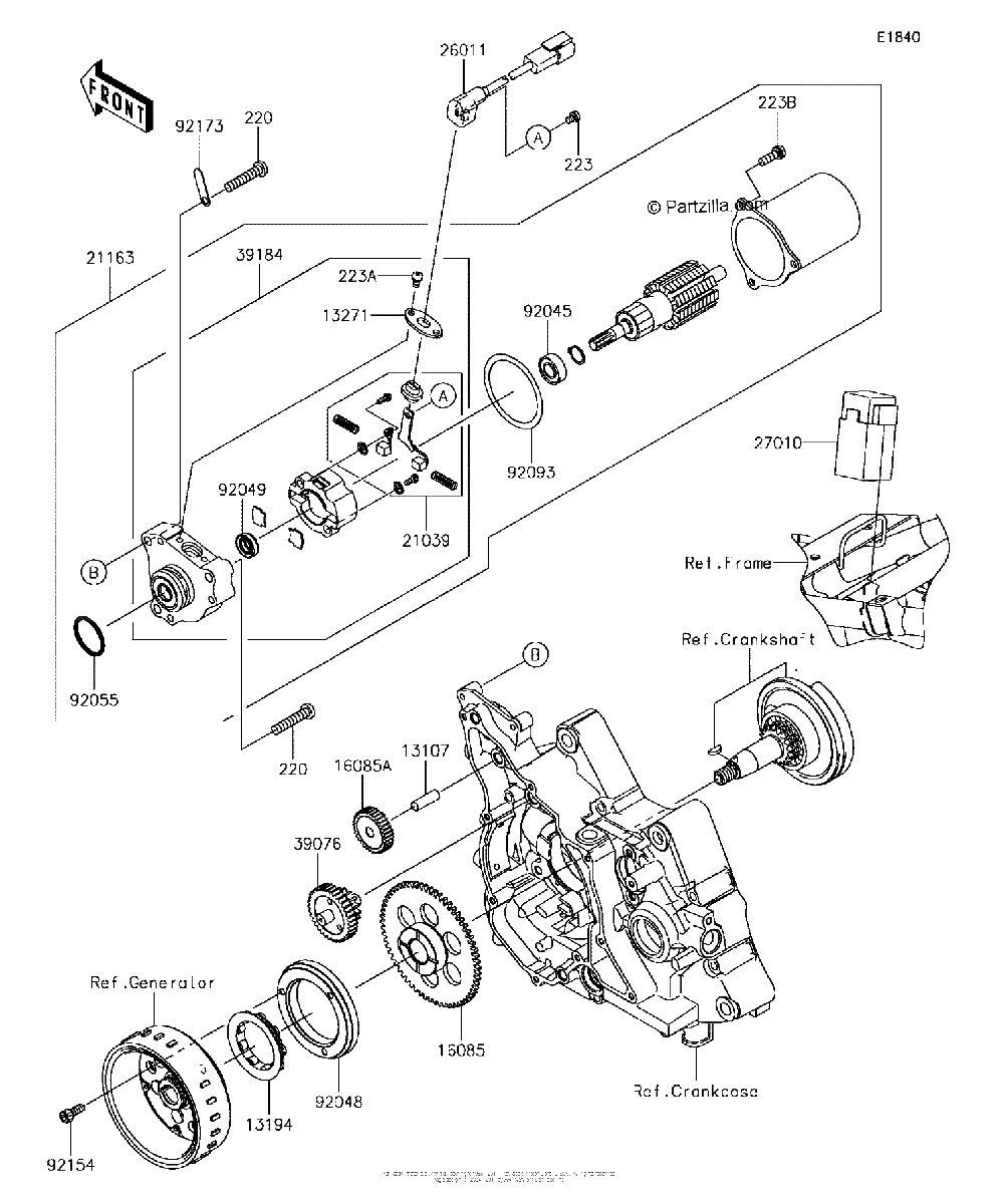 Diagrama de STARTER MOTOR