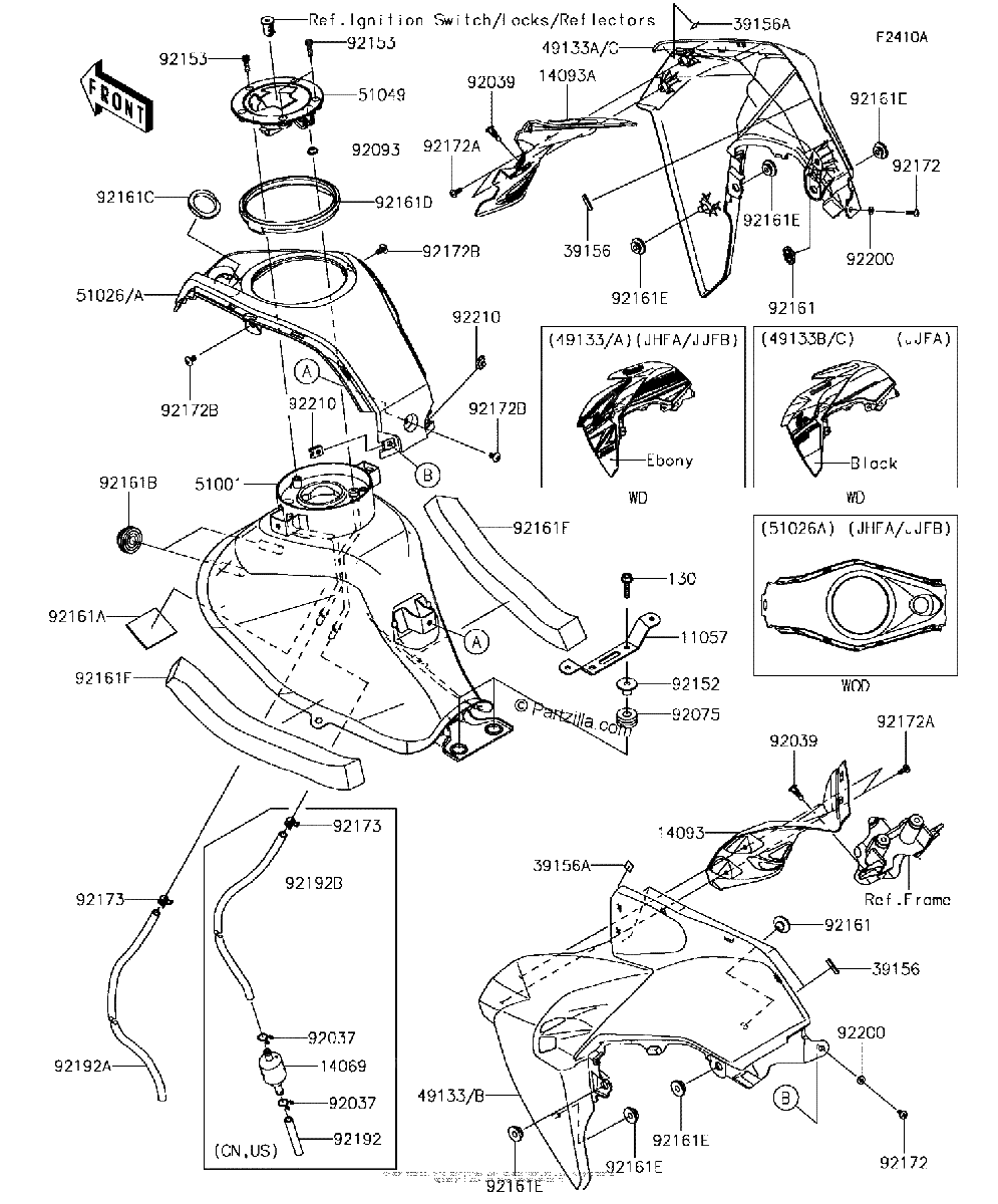 Diagrama de FUEL TANK 2 2 JHFA JJFA JJFB