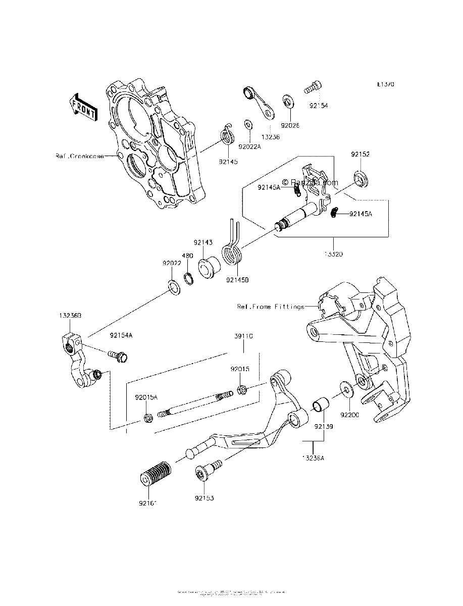 Diagrama de GEAR CHANGE MECHANISM