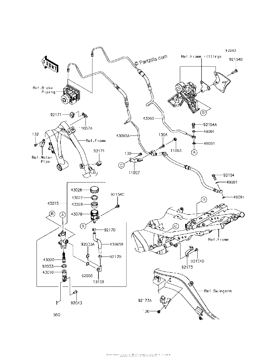Diagrama de REAR MASTER CYLINDER