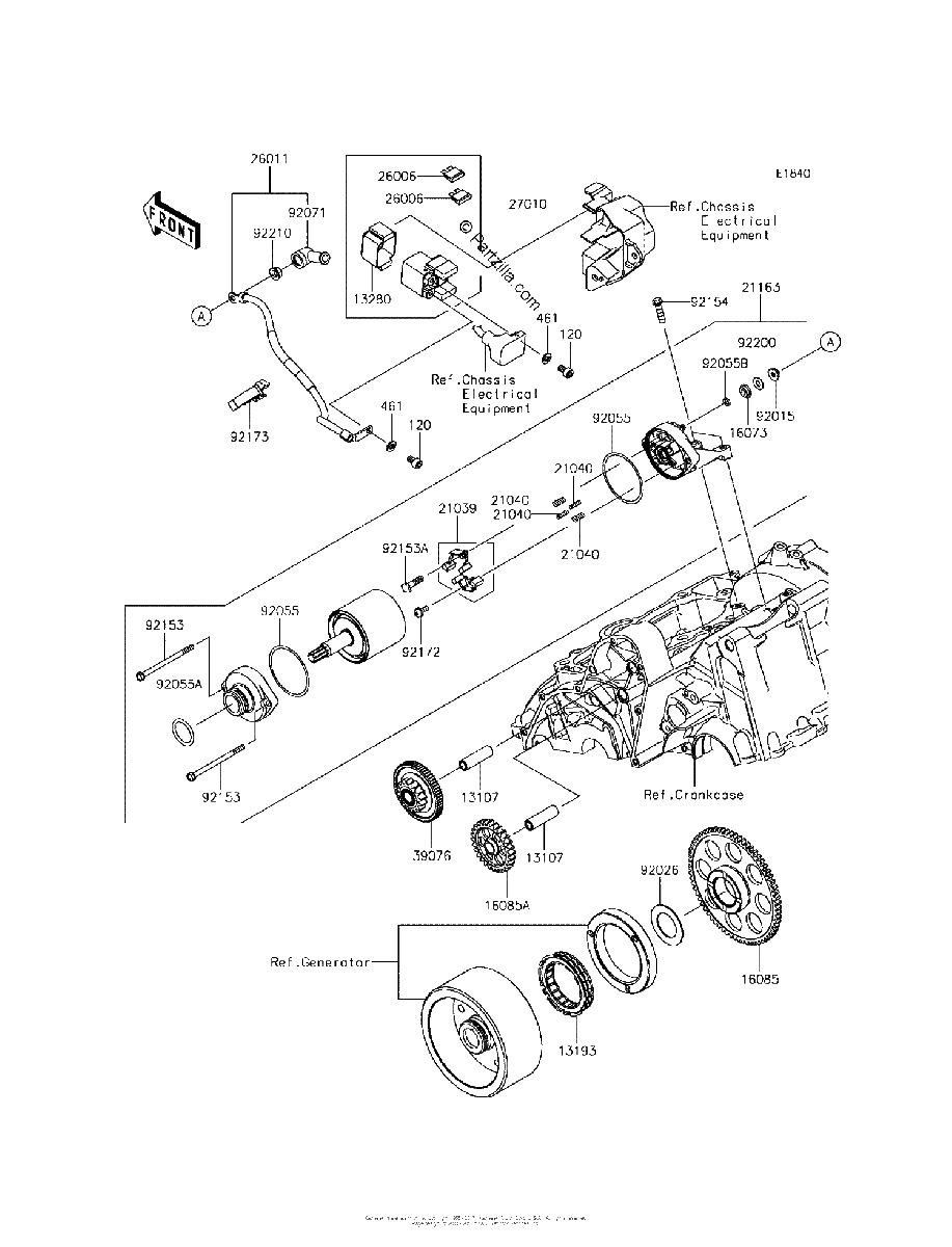 Diagrama de STARTER MOTOR