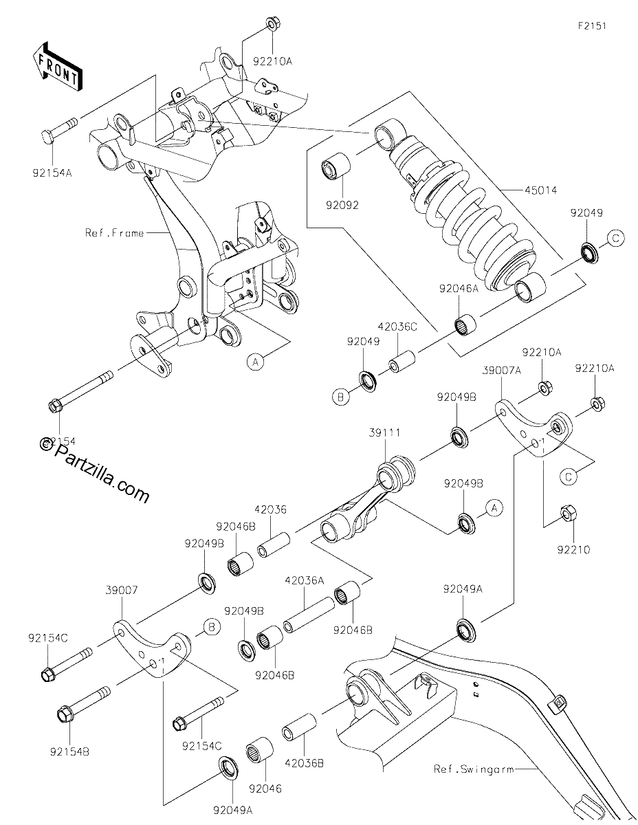 Diagrama de SUSPENSION SHOCK ABSORBER