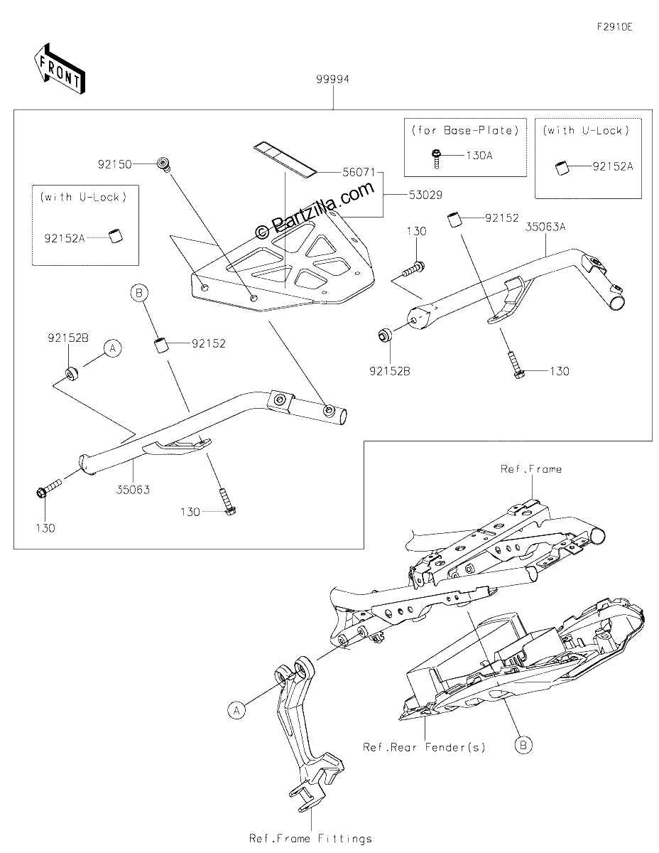 Diagrama de ACCESSORY TOPCASE BRACKET