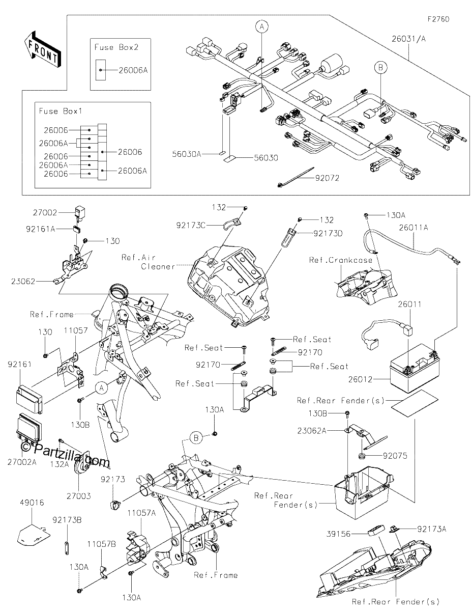 Diagrama de CHASSIS ELECTRICAL EQUIPMENT