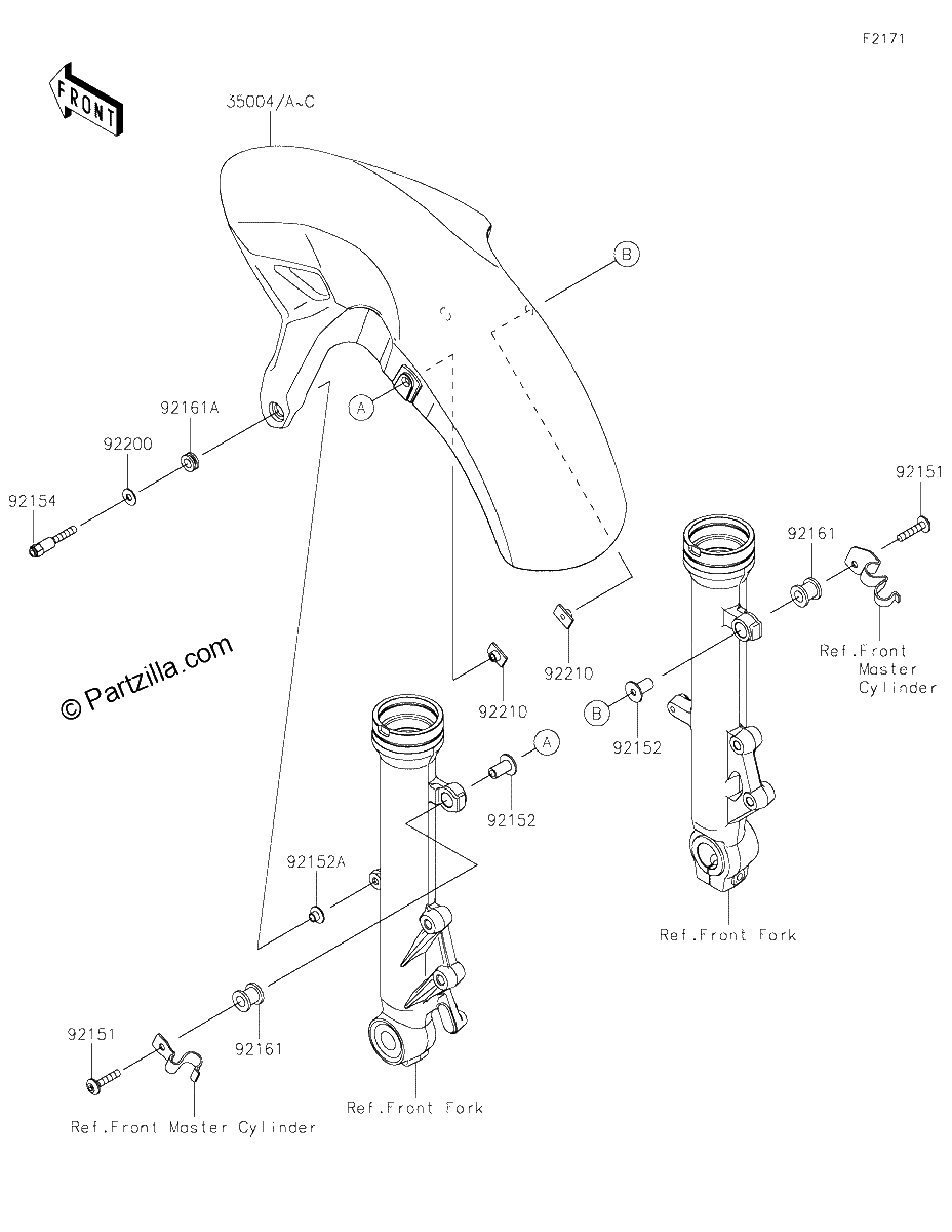 Diagrama de FRONT FENDER S