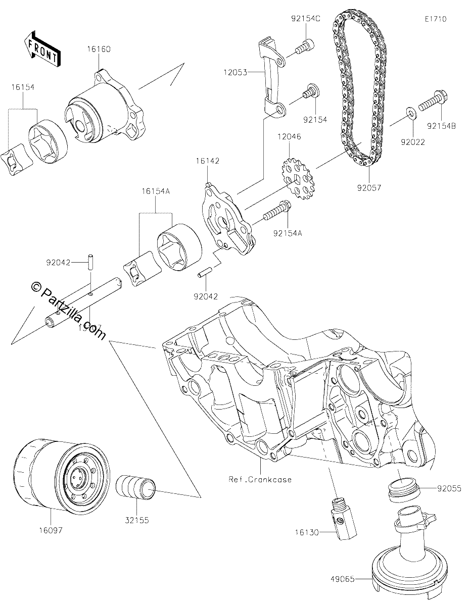 Diagrama de OIL PUMP OIL FILTER