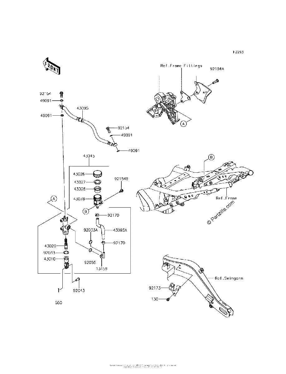 Diagrama de REAR MASTER CYLINDER
