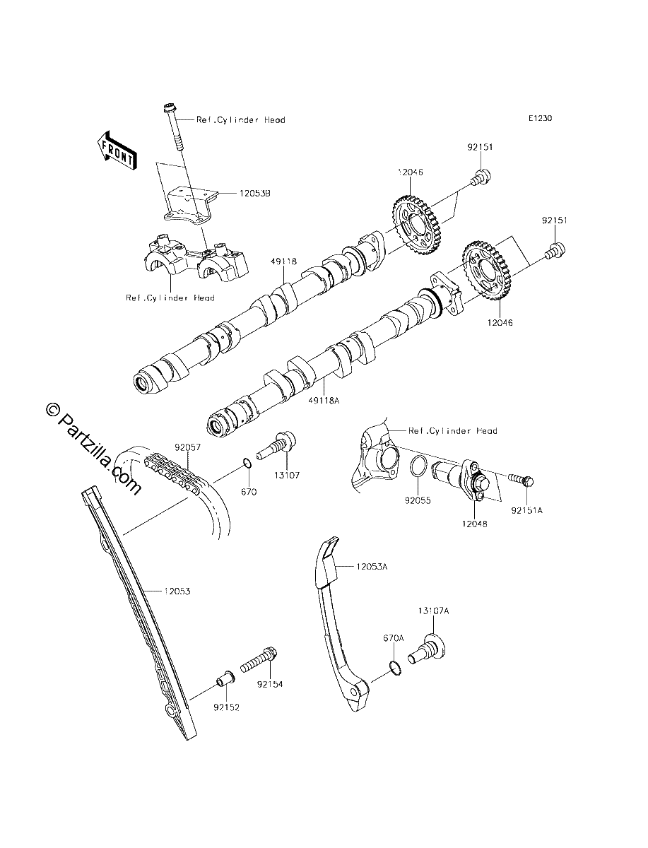 Diagrama de CAMSHAFT S TENSIONER