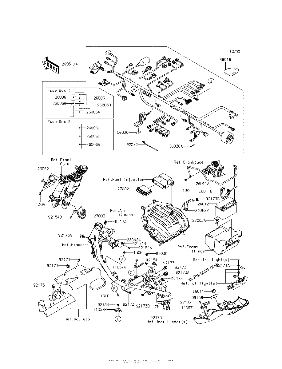 Diagrama de CHASSIS ELECTRICAL EQUIPMENT