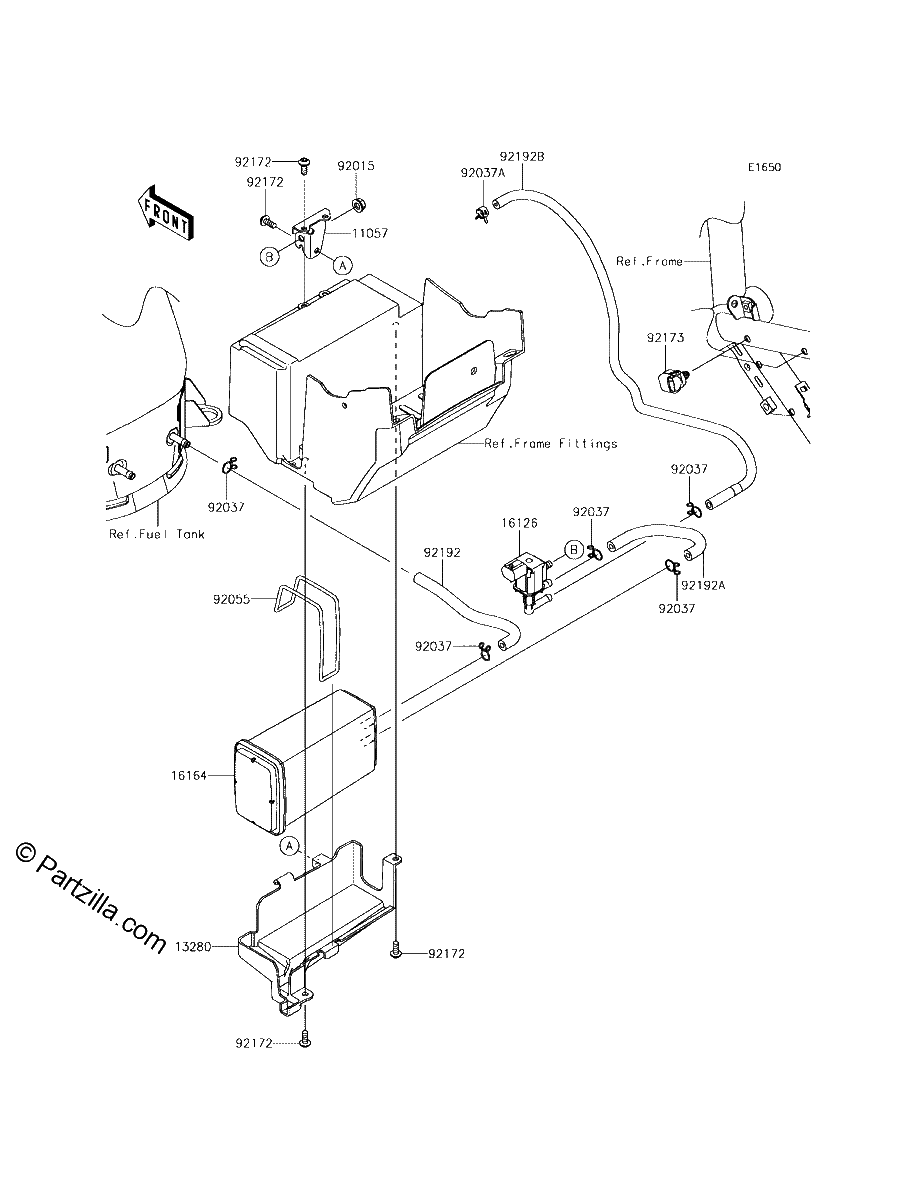 Diagrama de FUEL EVAPORATIVE SYSTEM CA