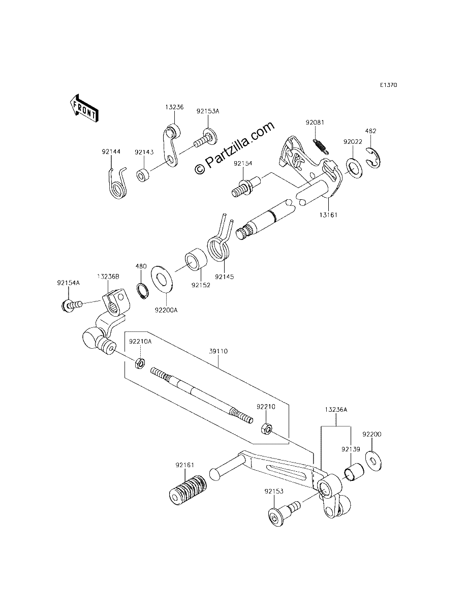 Diagrama de GEAR CHANGE MECHANISM