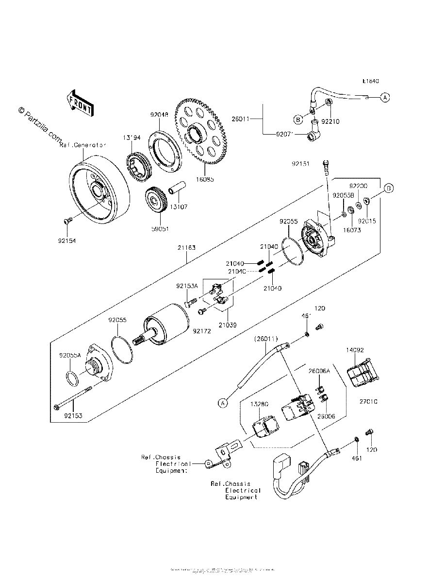Diagrama de STARTER MOTOR