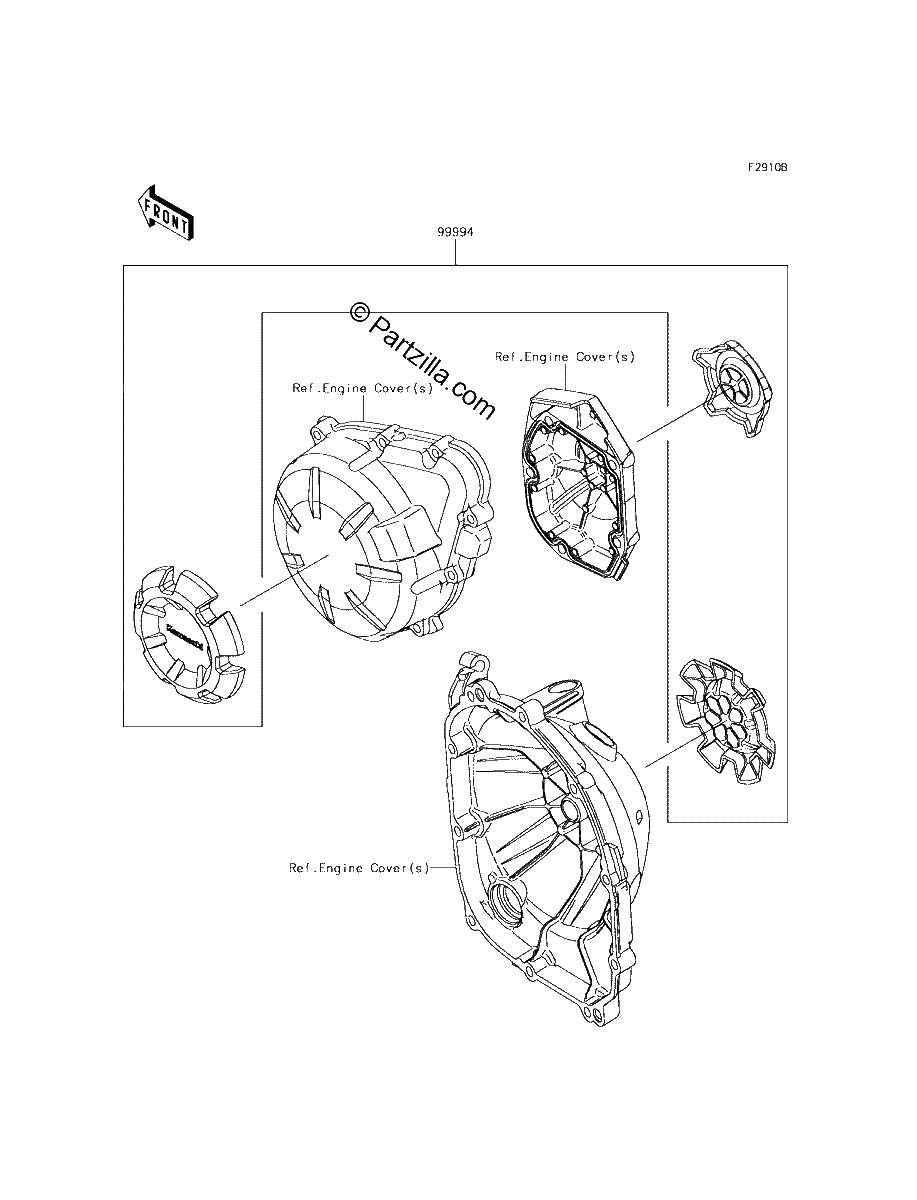 Diagrama de ACCESSORY ENGINE COVER RING