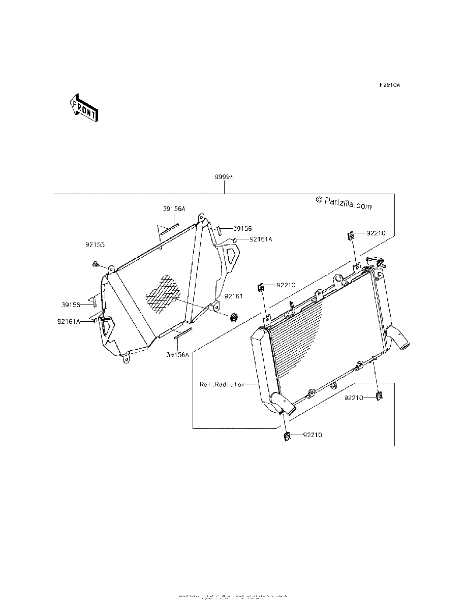 Diagrama de ACCESSORY RADIATOR SCREEN