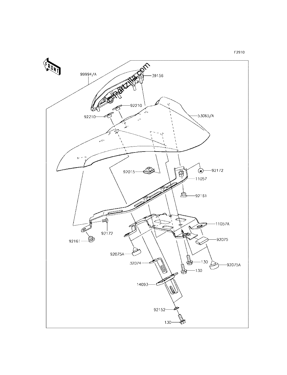 Diagrama de ACCESSORY SINGLE SEAT COVER