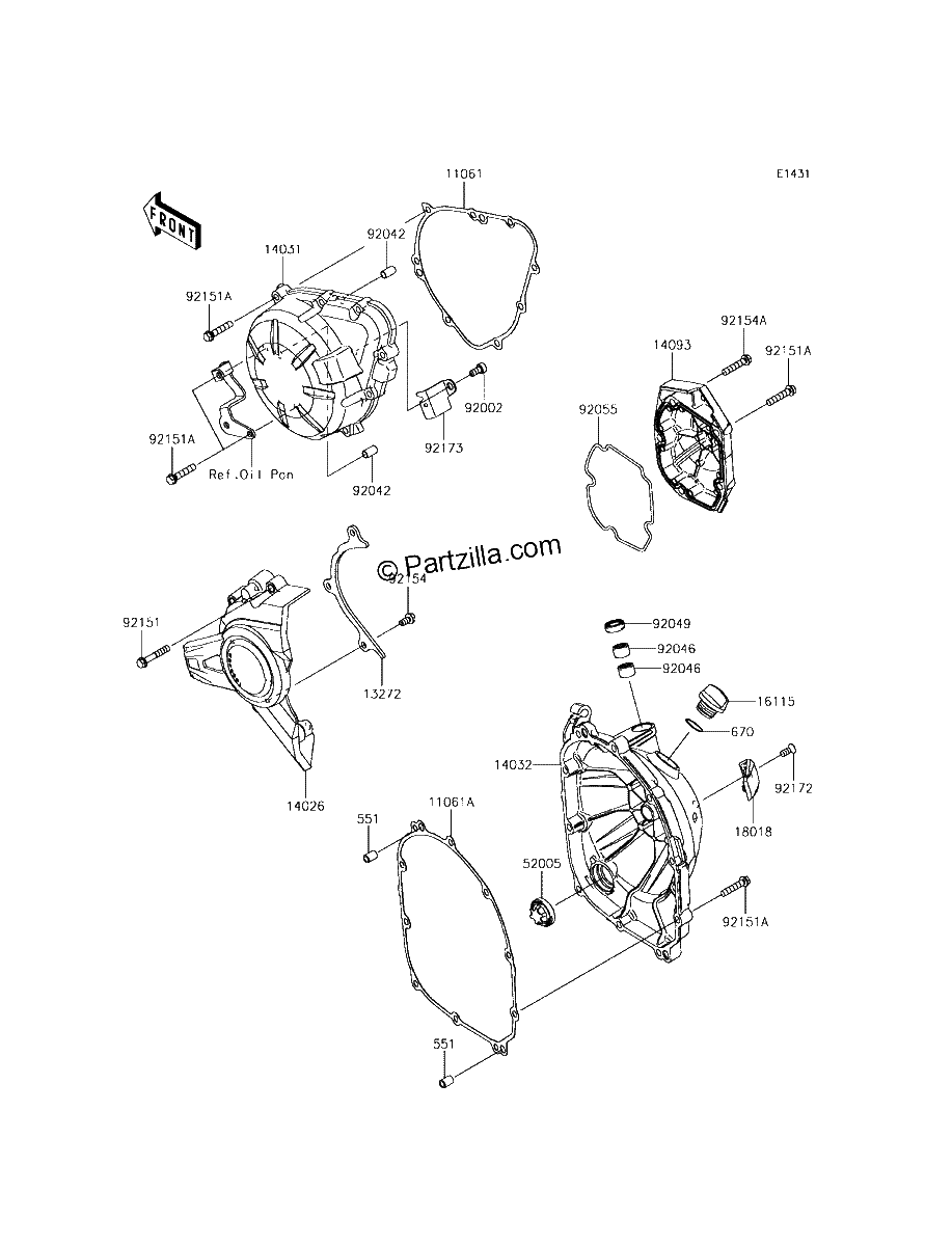 Diagrama de ENGINE COVER S