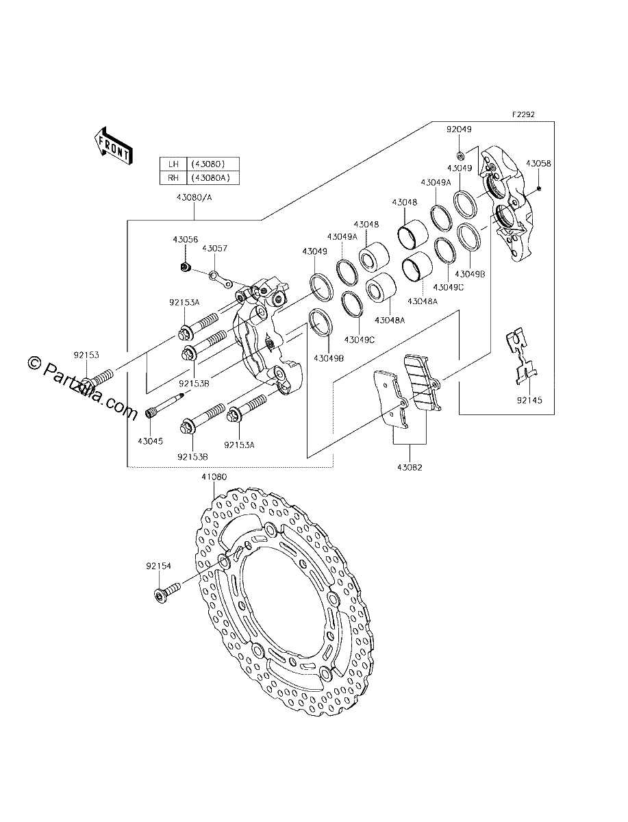 Diagrama de FRONT BRAKE