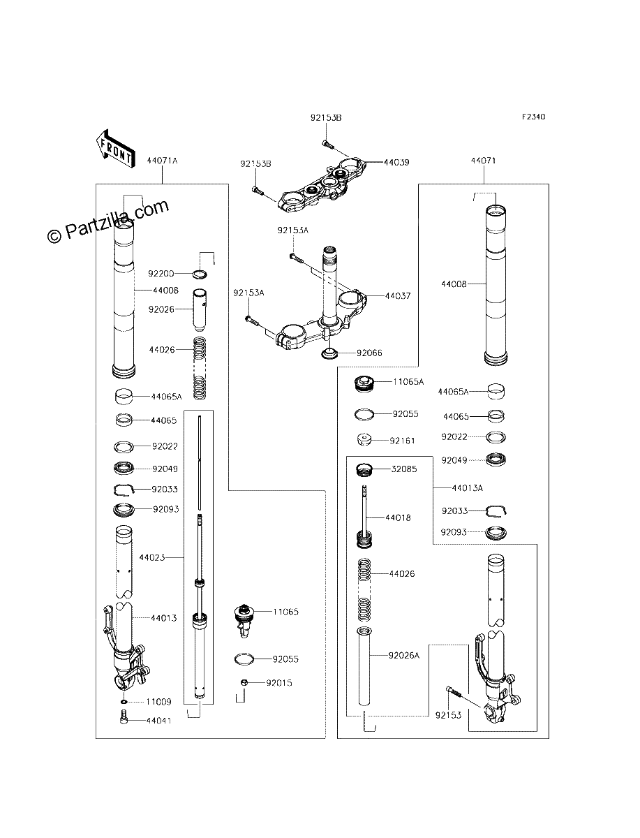 Diagrama de FRONT FORK