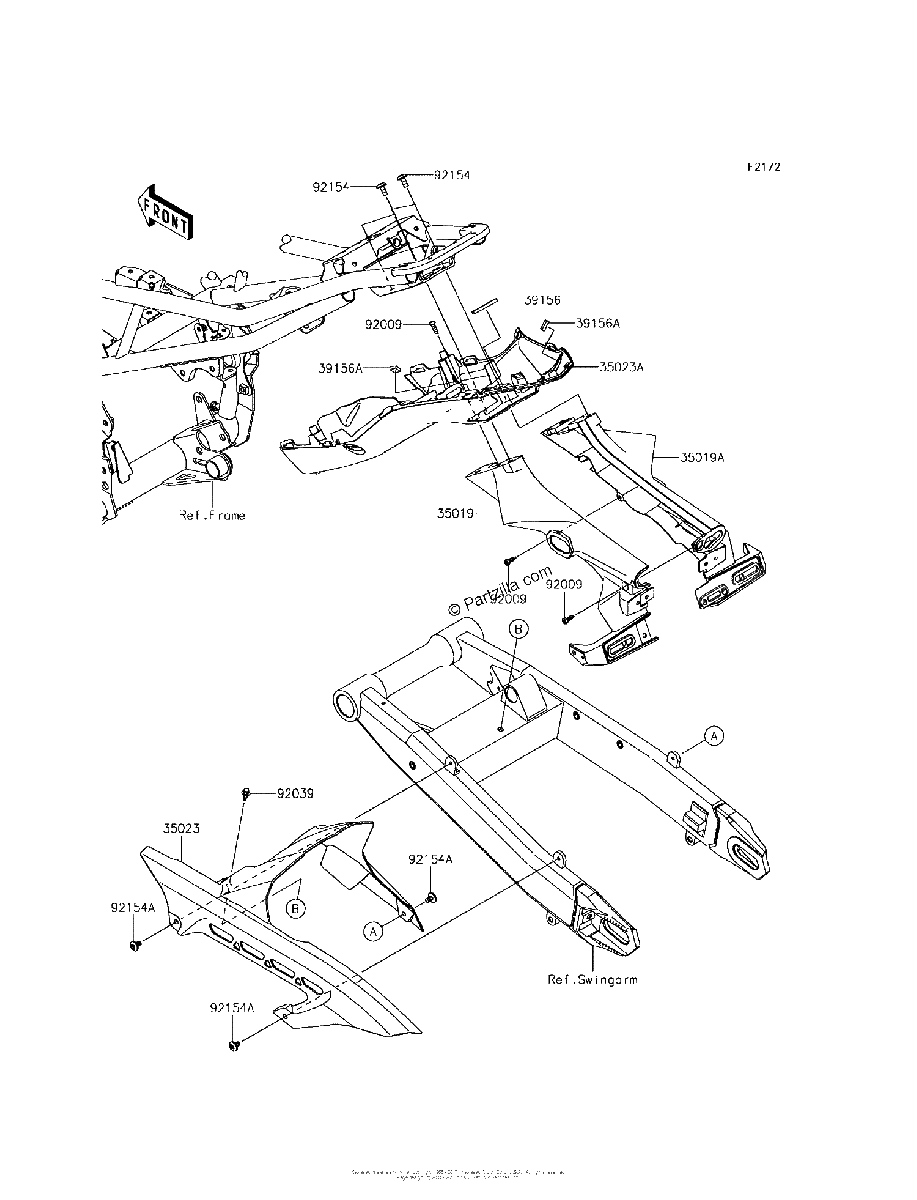 Diagrama de REAR FENDER S