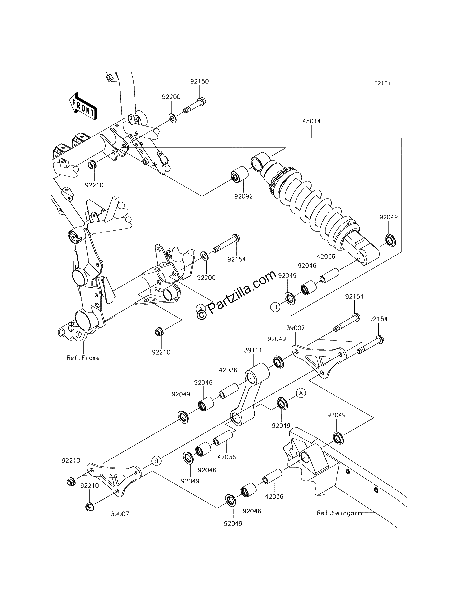 Diagrama de SUSPENSION SHOCK ABSORBER