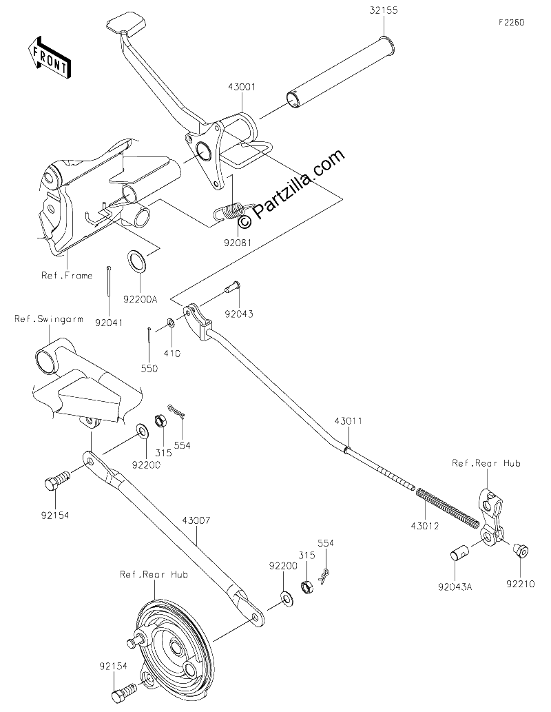Diagrama de BRAKE PEDAL